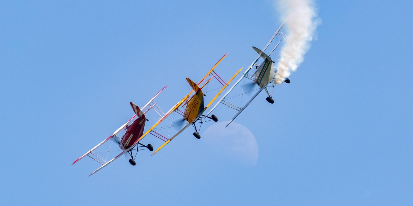 Crowds Enjoy Classic Cars and Heritage Aircraft