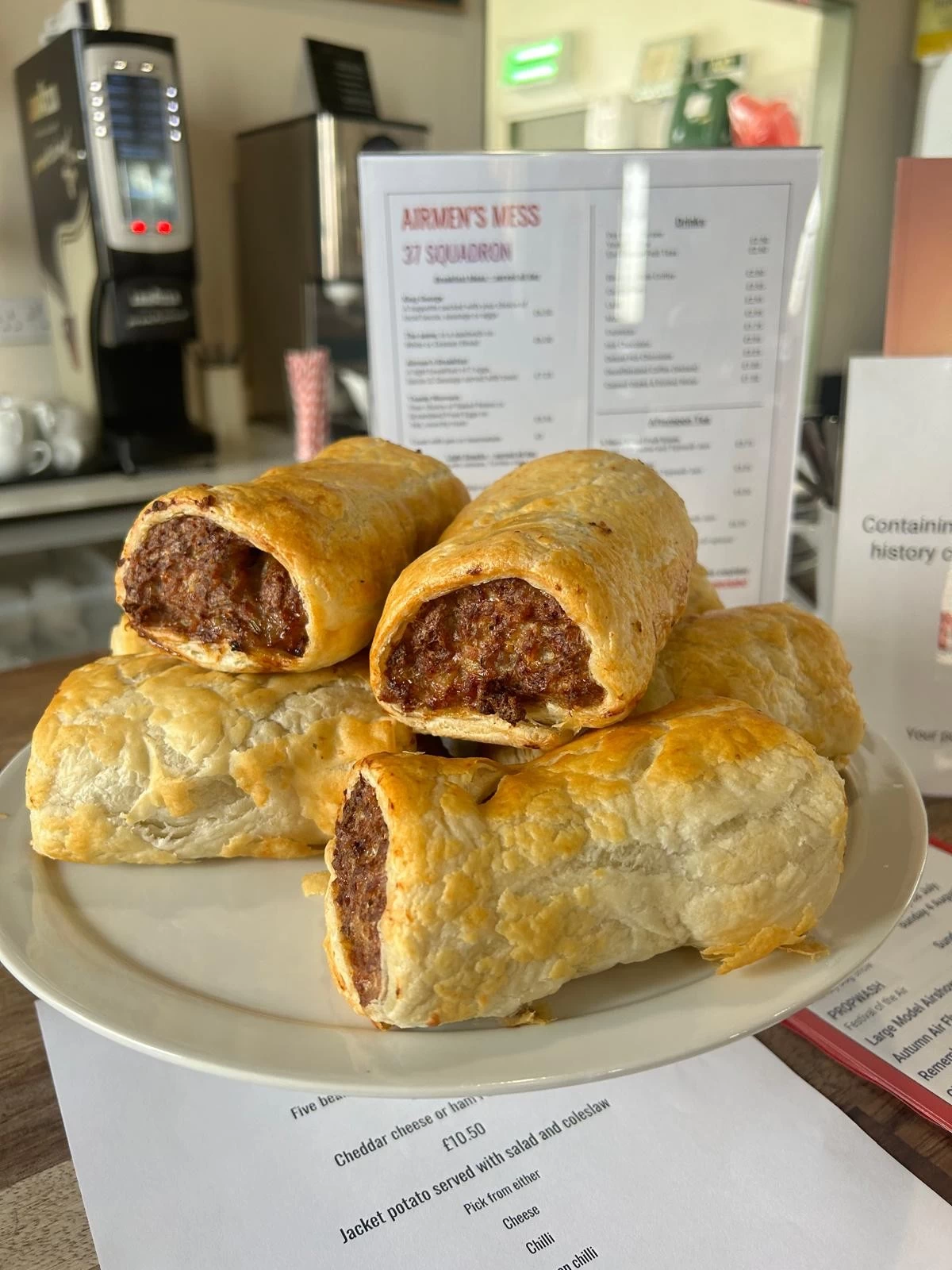 Home-made sausage rolls