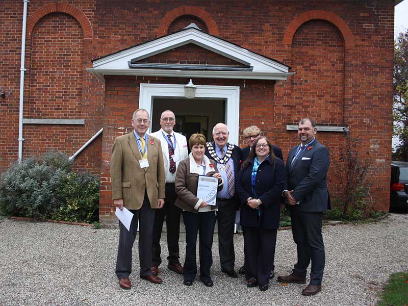 The Stow Maries team at the Maldon District awards
